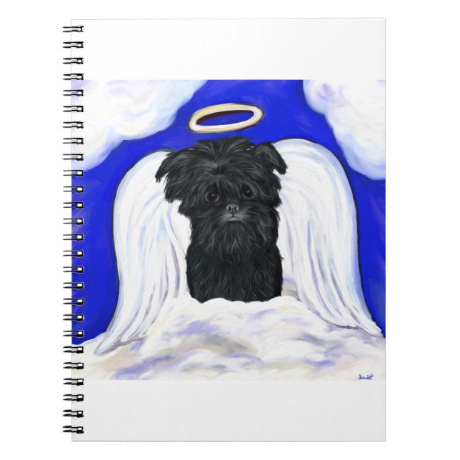 Affenpinscher Engel Notizblock (Vorderseite)