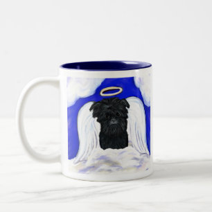 Affenpinscher Engel Zweifarbige Tasse