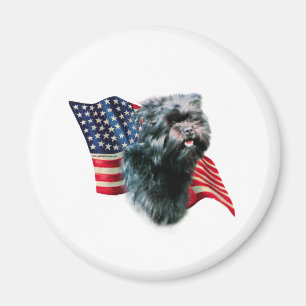 Affenpinscher Flag Magnet
