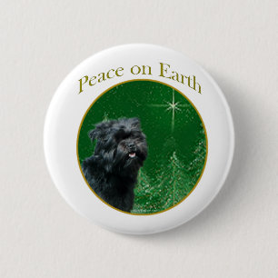Affenpinscher Frieden Button
