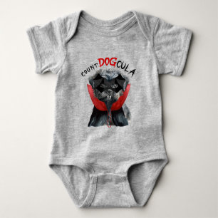 Affenpinscher Funny Halloween Vampire Dog Baby Strampler