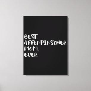 Affenpinscher Gefahrbare Wohngestaltung Geschenk Leinwanddruck