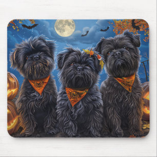 Affenpinscher Halloween Gruselig Mousepad