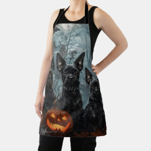Affenpinscher Halloween-Nachtdoggie Delight Schürze