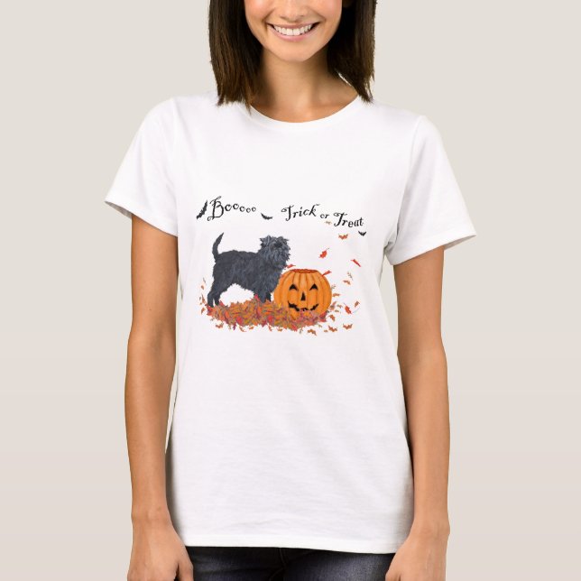Affenpinscher Halloween T-Shirt (Vorderseite)
