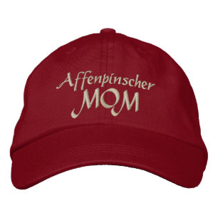 Affenpinscher Hund Mama Bestickte Kappe