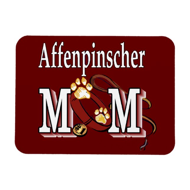 Affenpinscher Hund Mama Magnet (Horizontal)