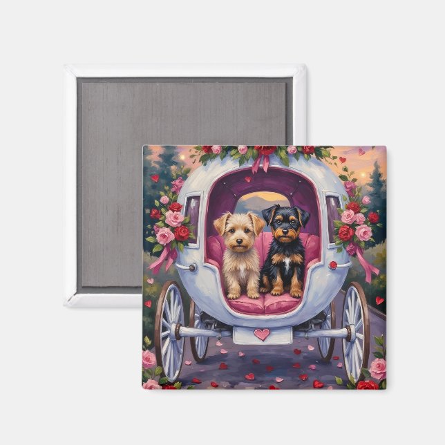 Affenpinscher Hund Valentinstag Magnet (Vorderseite/Rückseite)