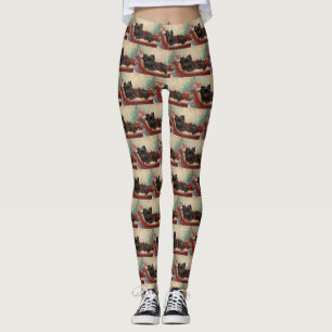 Affenpinscher Hund Weihnachtsfestlich Leggings