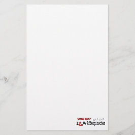 Affenpinscher I Liebe My Briefpapier