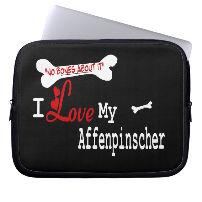 Affenpinscher I Liebe My Laptopschutzhülle (Vorderseite)