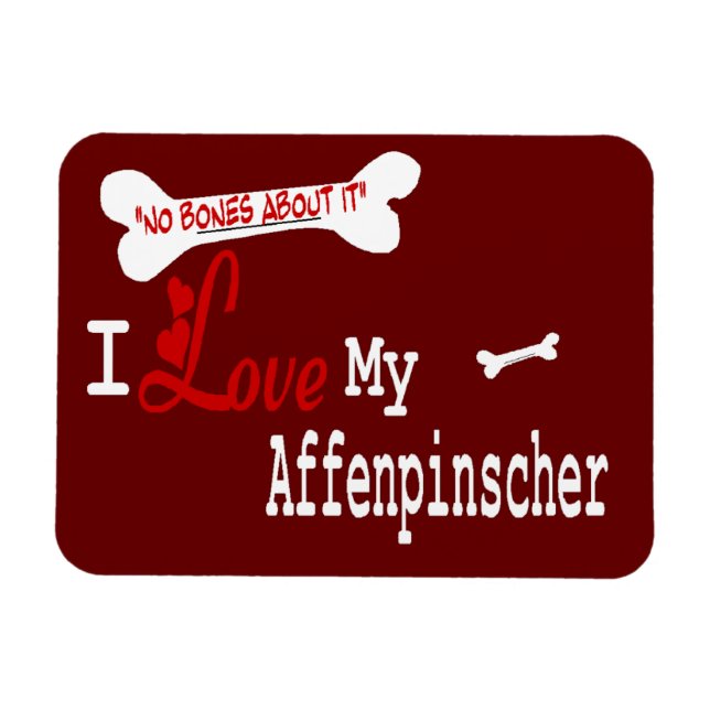 Affenpinscher I Liebe My Magnet (Horizontal)