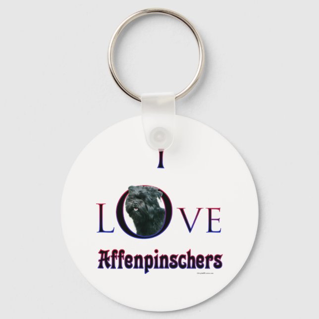 Affenpinscher I Liebe Schlüsselanhänger (Vorderseite)
