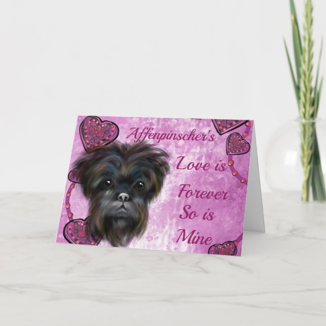 AFFENPINSCHER  KARTE (Vorderseite)