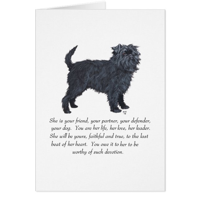 Affenpinscher Keepake (Vorne)