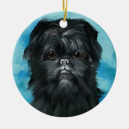 Affenpinscher Keramik Ornament