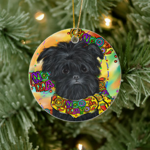 Affenpinscher Keramik Ornament