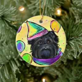 Affenpinscher Keramik Ornament