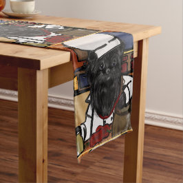 Affenpinscher Koch Kurzer Tischläufer