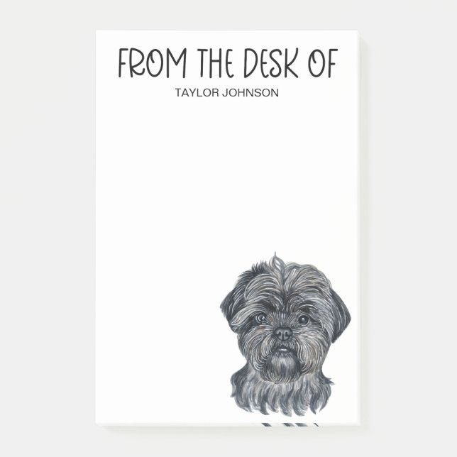 Affenpinscher Lover Post-it Klebezettel (Vorderseite)