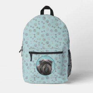 Affenpinscher Malerei - Niedliche Original Dog Art Bedruckter Rucksack