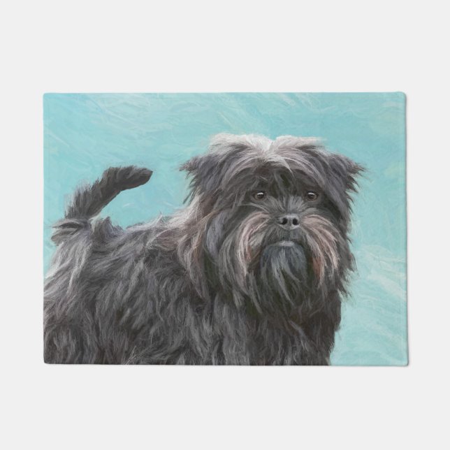 Affenpinscher Malerei - Niedliche Original Dog Art Fußmatte (Vorderseite)