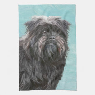 Affenpinscher Malerei - Niedliche Original Dog Art Geschirrtuch
