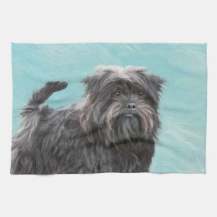 Affenpinscher Malerei - Niedliche Original Dog Art Geschirrtuch