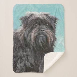 Affenpinscher Malerei - Niedliche Original Dog Art Sherpadecke