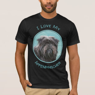 Affenpinscher Malerei - Niedliche Original Dog Art T-Shirt