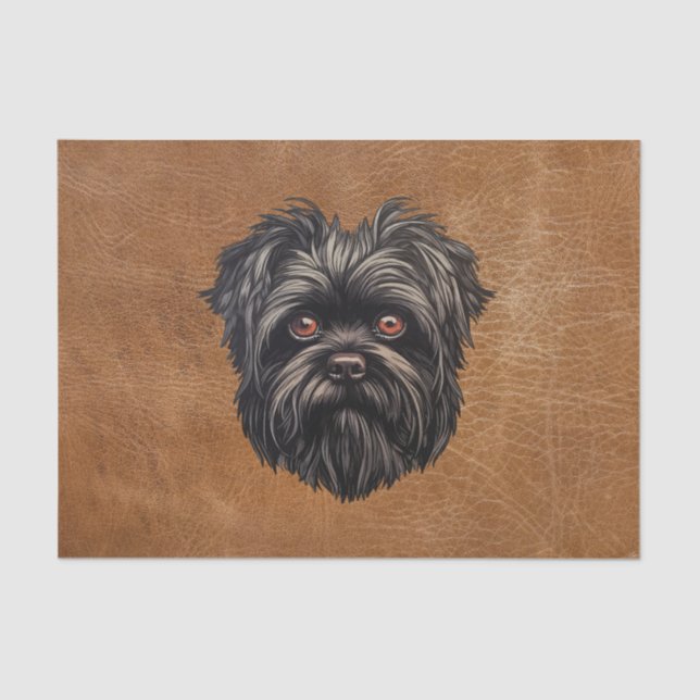 Affenpinscher Monkey Dog Affens Terrier Seidenpapier (Vorderseite)