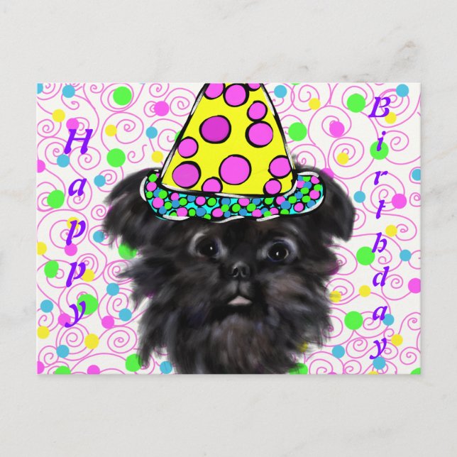 Affenpinscher  postkarte (Vorderseite)