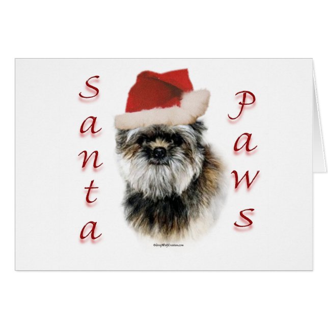 Affenpinscher Santa Paws (Vorderseite (Horizontal))