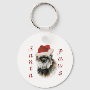 Affenpinscher Santa Paws Schlüsselanhänger
