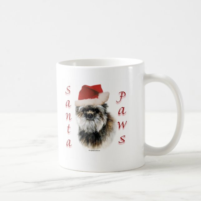 Affenpinscher Santa Paws Tasse (Rechts)