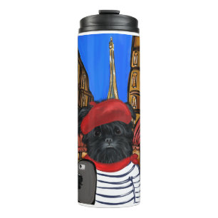 Affenpinscher Selfie Thermosbecher