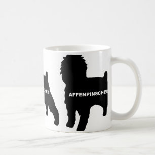 Affenpinscher-Silo Schwarz Name Kaffeetasse
