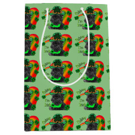 Affenpinscher St. Patricks Day Mittlere Geschenktüte