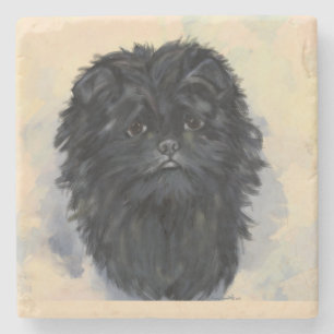 Affenpinscher Steinuntersetzer