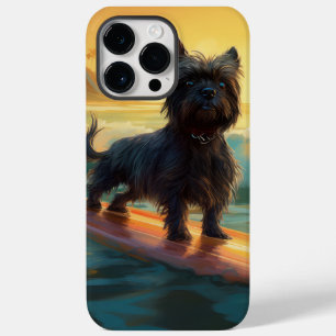 Affenpinscher-Strand-Surfing-Gemälde Case-Mate iPhone 14 Pro Max Hülle