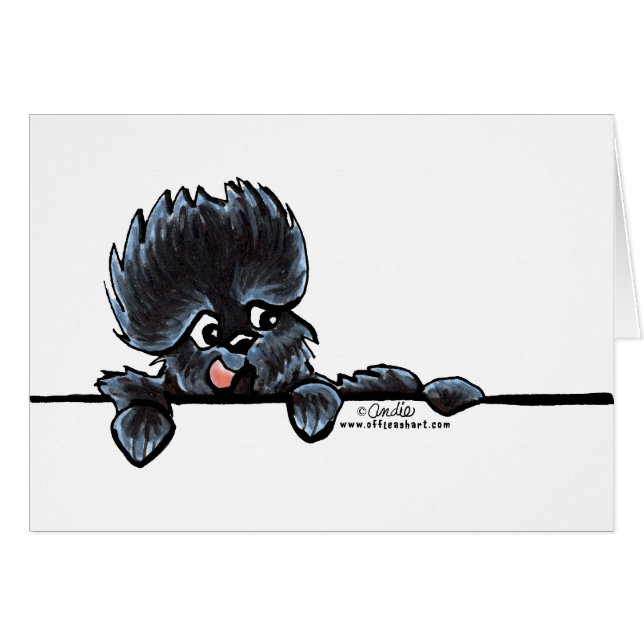 Affenpinscher über der Linie (Vorderseite (Horizontal))