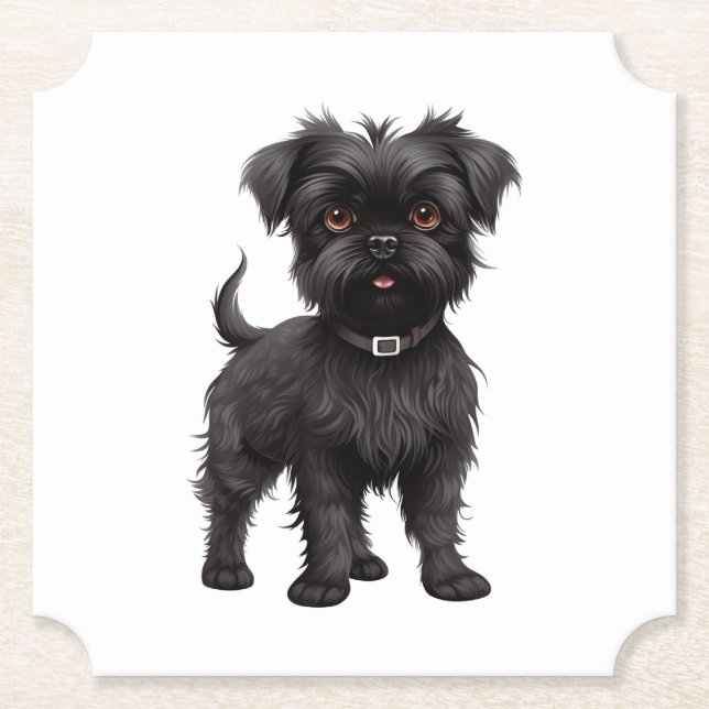 Affenpinscher Untersetzer (Vorderseite)