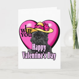 Affenpinscher Valentinstag Geschenke Feiertagskarte