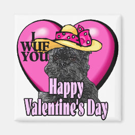 Affenpinscher Valentinstag Geschenke Magnet