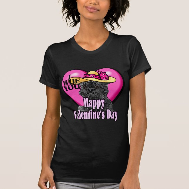 Affenpinscher Valentinstag Geschenke T-Shirt (Vorderseite)