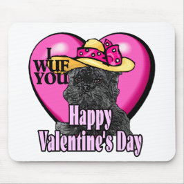 Affenpinscher Valentinstag Mousepad