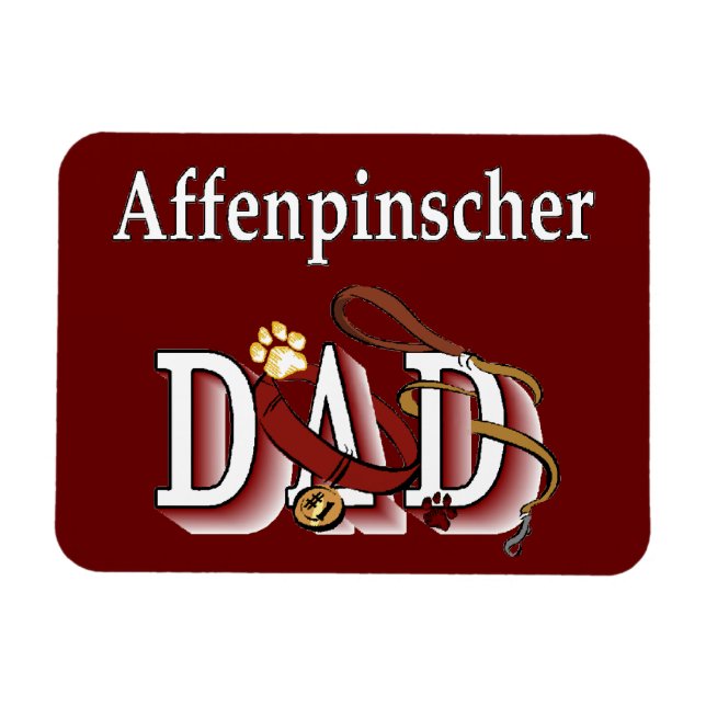 Affenpinscher Vater Magnet (Horizontal)