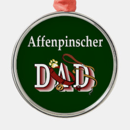 Affenpinscher Vater Ornament Aus Metall