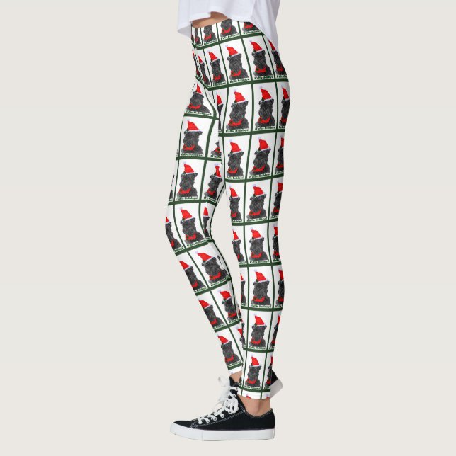 Affenpinscher Weihnachten Leggings (Links)