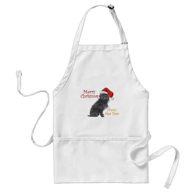 Affenpinscher Weihnachten Schürze (Vorne)